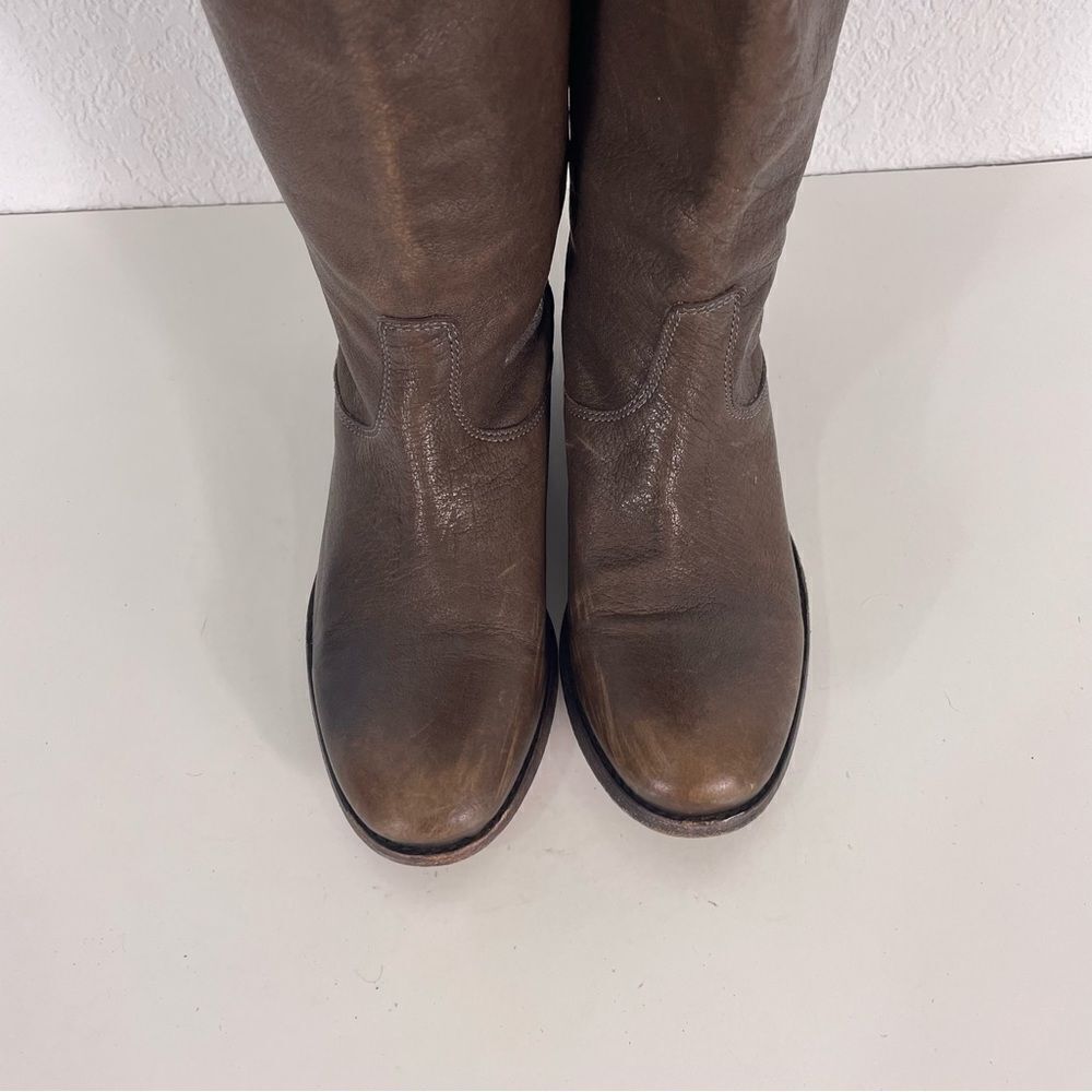 Frye Brown Leather Tall Riding Boots size 6 - Picture 5 of 8
